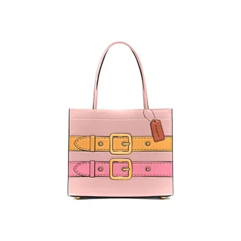 COACH Leather Tote Bag, Shopping Bag, Shoulder Bag, Handbag Trumpets Women's Pink
