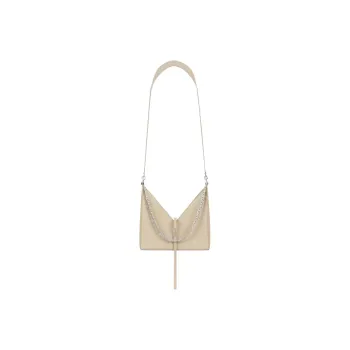 GIVENCHY Cut-out Cow Leather Chain Bag Shoulder Bag Crossbody Bag Small Size Women's Beige