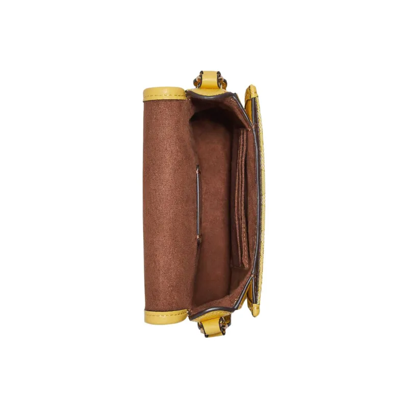 COACH N/S Leather Shoulder Bag Crossbody Bag Mini Women's Yellow-2