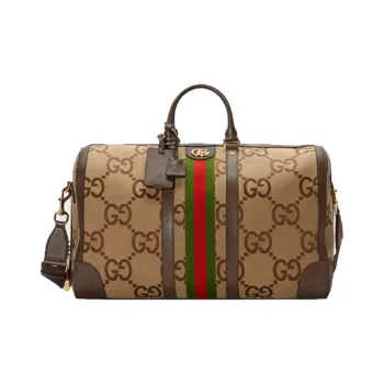 GUCCI Ophidia Canvas Patchwork Leather Travel Bags Shoulder Bag Crossbody Bag Handbag Unisex Ebony/Brown