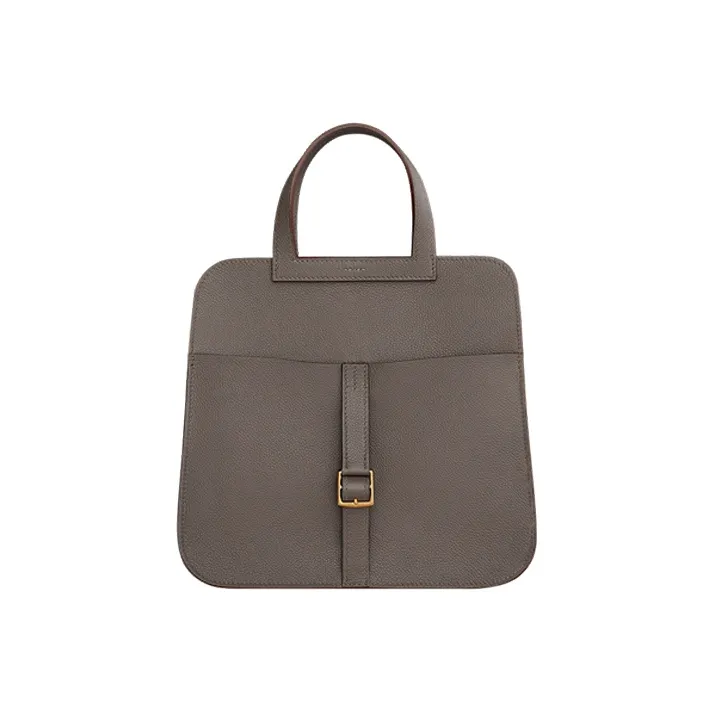 HERMES Halzan Evercolor Calfskin Horse Shoe Bag Handbag Shoulder Bag Crossbody Bag Women's 8F Gris Etain Tin Gray-2