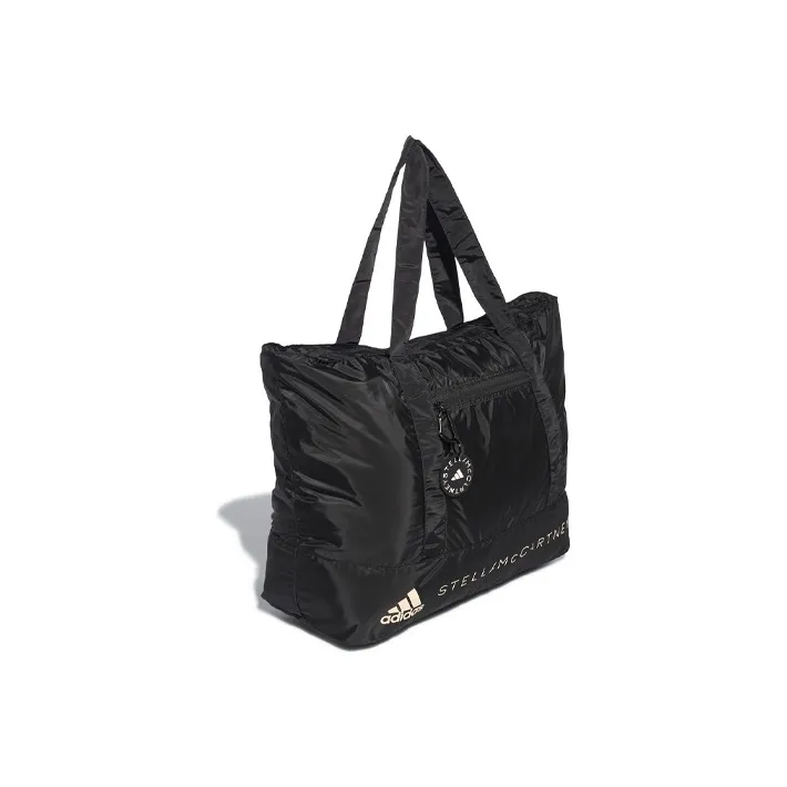 Adidas Polyester Tote Bag Shopping Bag Shoulder Bag Handbag Regular Women's Black-2
