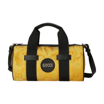 GUCCI Nylon Cylinder Bag Crossbody Bag Shoulder Bag Unisex Yellow