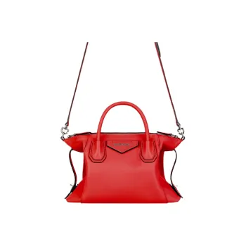 GIVENCHY Antigona Soft Smooth Leather Handbag Shoulder Bag Crossbody Bag Women's Red