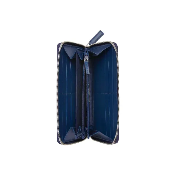 GUCCI Leather Wallet Regular Unisex Blue-2