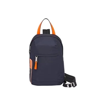 PRADA Fabric Shoulder Bag Men's Navy Blue