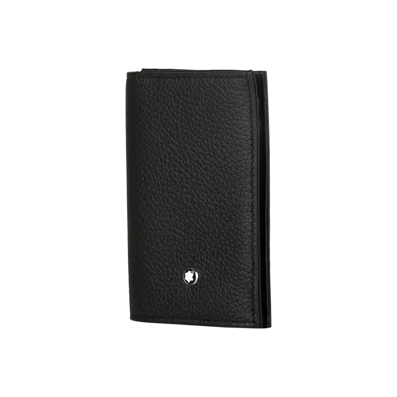 MONTBLANC Meisterstuck Leather Business Card Holder Card Case Men's Black-1