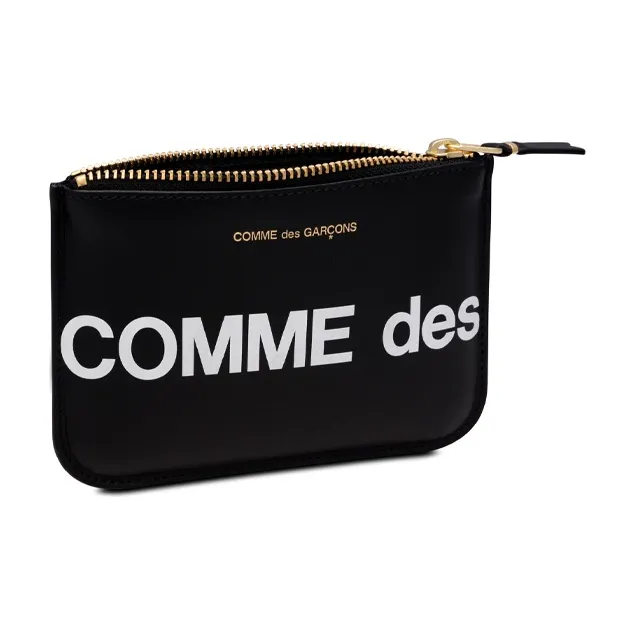 CDG Cow Leather Wallet Unisex Black-2