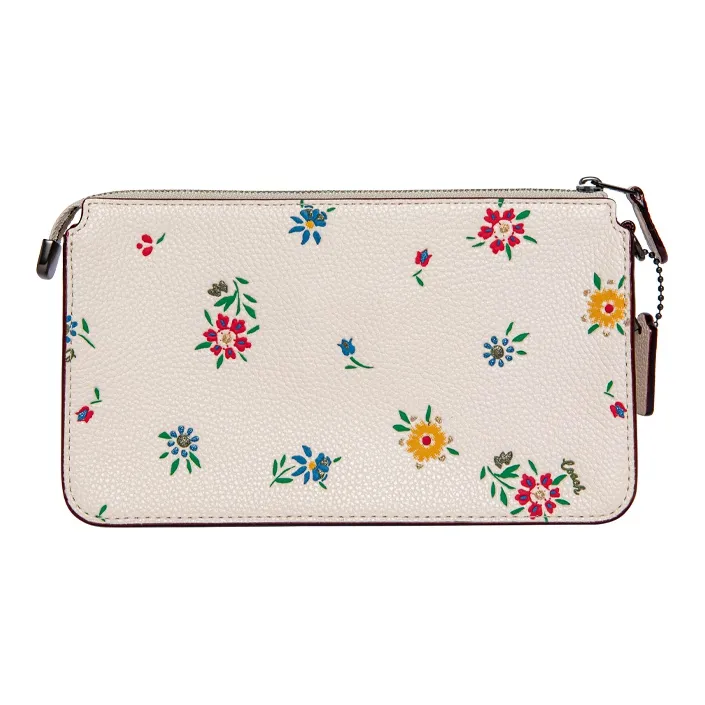 COACH Noa Pop-Up Leather Small Square Bag Shoulder Bag Crossbody Bag Small Size Women's White-1