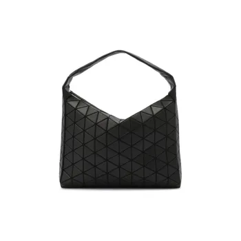 ISSEY MIYAKE Baguette Cow Leather Moon Shaped Bag Handbag Shoulder Bag Women's Black