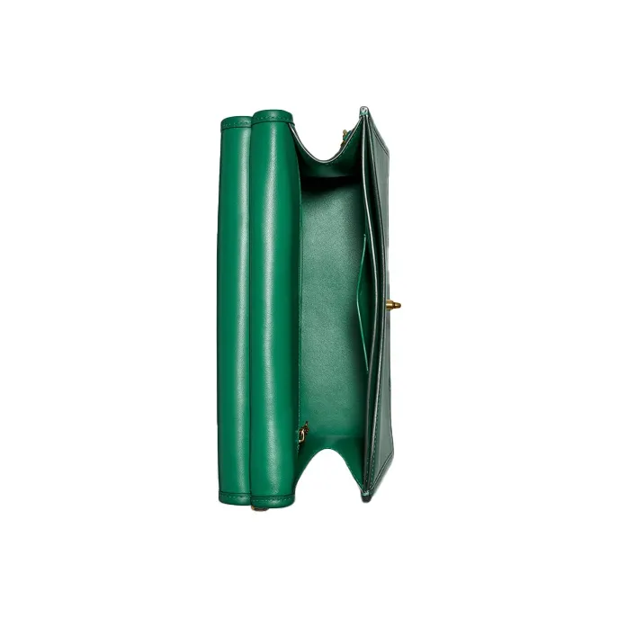 COACH Willis Cow Leather Handbag Shoulder Bag Crossbody Bag Large Size Women's Vintage Green-1