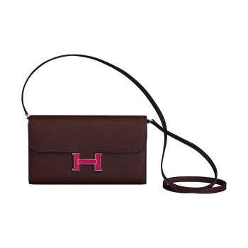 HERMES Constance To Go Epsom Leather Wallets Handheld Shoulder Bag Crossbody Bag Women's Tan