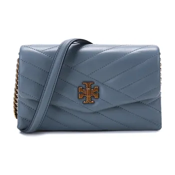 TORY BURCH Kira Sheepskin Crossbody Bag Wallet Shoulder Bag Women's Rainwater Blue