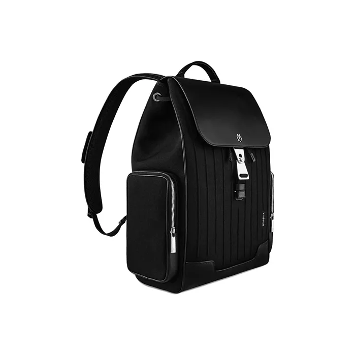 RIMOWA Never Still Patchwork With Grain Leather Backpack Tubas Unisex Black-1