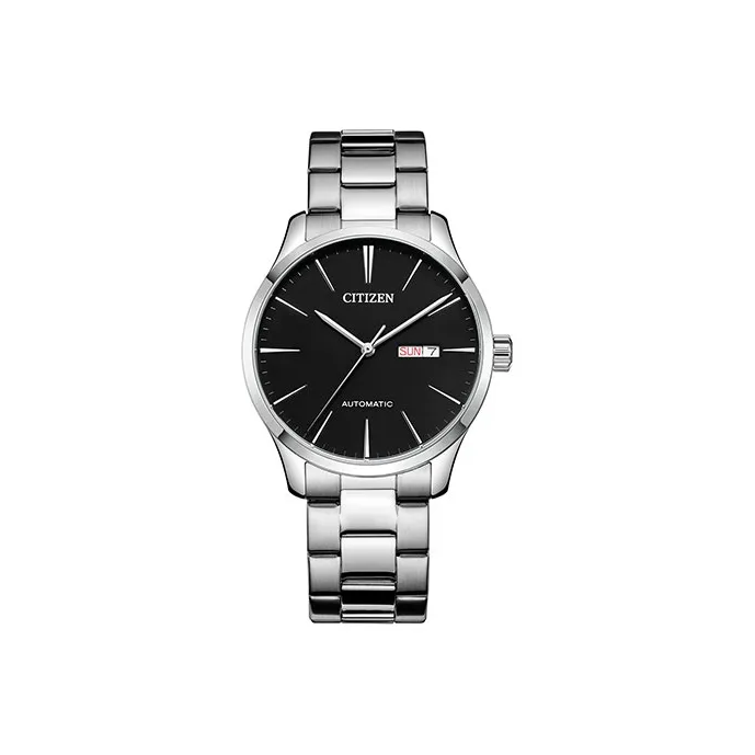 CITIZEN Automatic Mechanical Movement Stainless Steel Strap Watch Men's Watch Black Dial-0