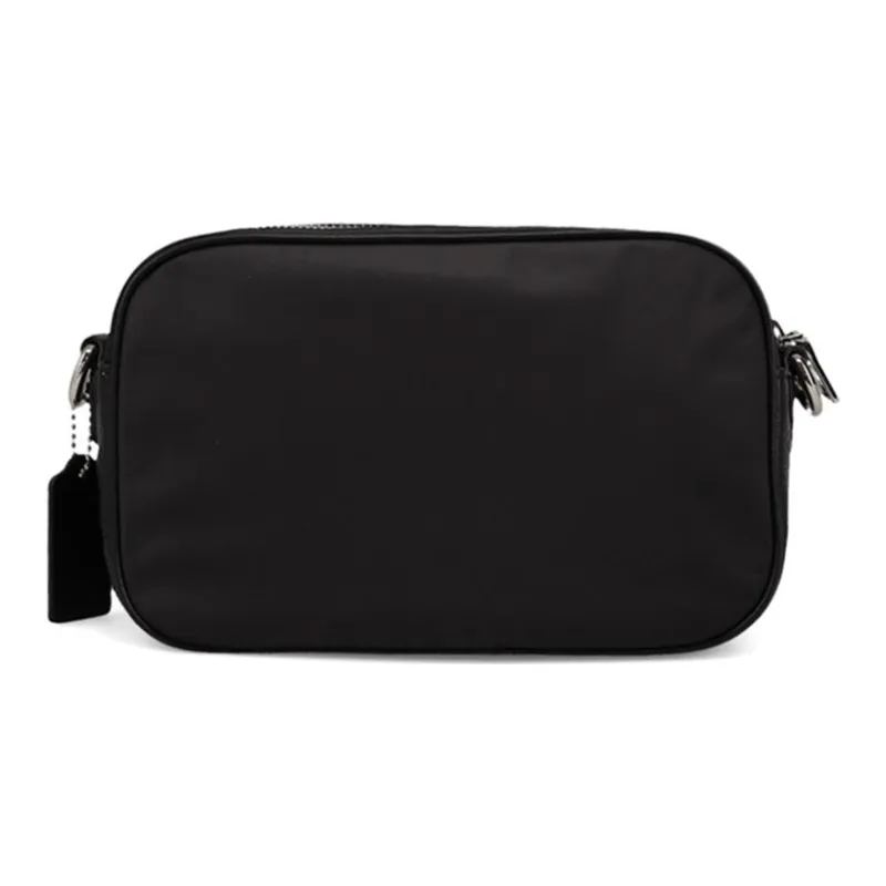 COACH Court Cow Leather Crossbody Bags Shoulder Bags Men's Black-2