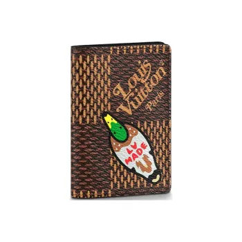 LOUIS VUITTON X Nigo Pocket Organizer Damier Ebene Giant Brown