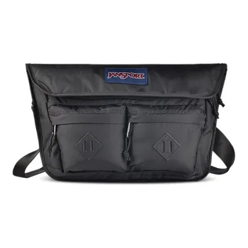 JanSport Nylon Fabric Messenger Bag Crossbody Bags Regular Unisex Black