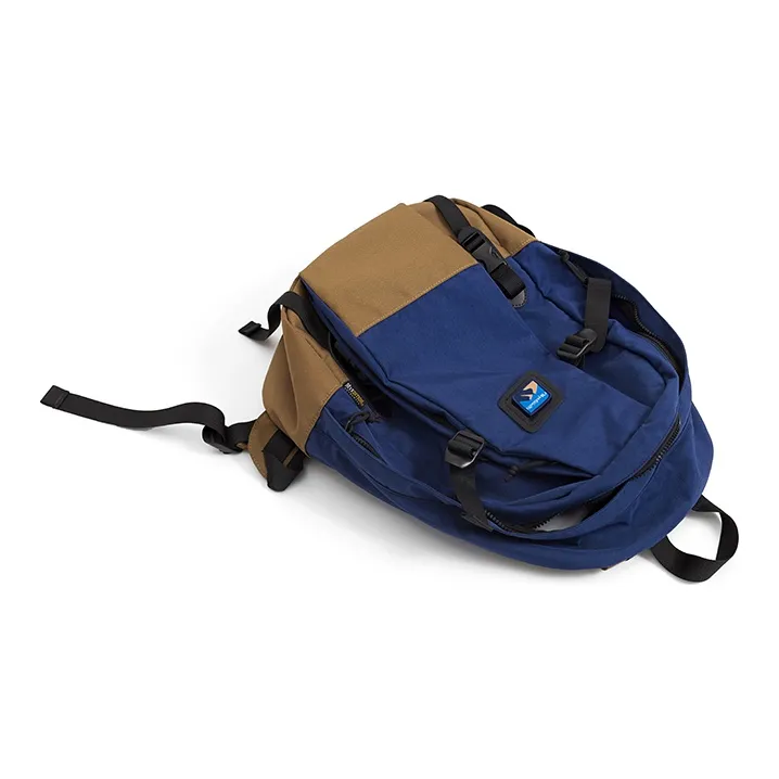 MYEDITION Nylon Backpack Regular Unisex Navy Blue-1