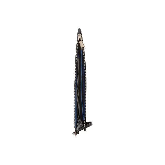 GUCCI Off The Grid Recycled Nylon With Leather Clutch Regular Unisex Blue/Black-5