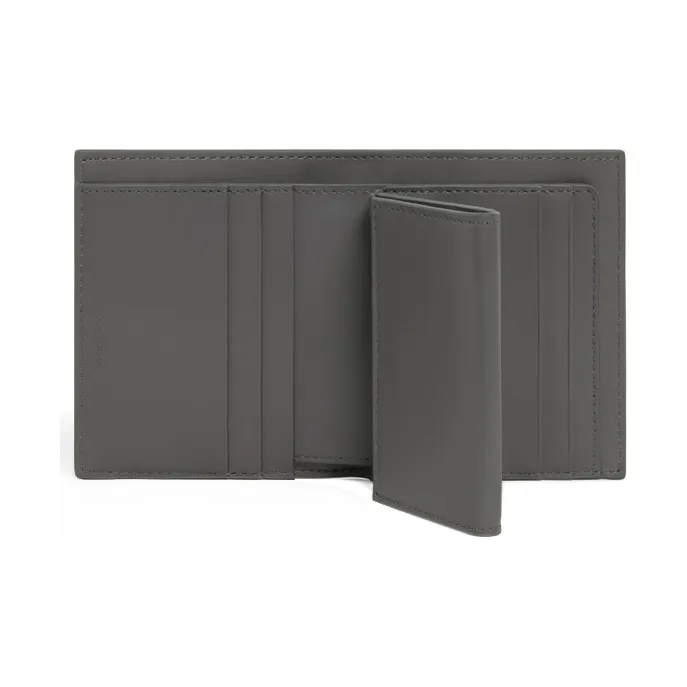CELINE Cow Leather Wallet Trumpets Women's Gray/Vintage Pink-3