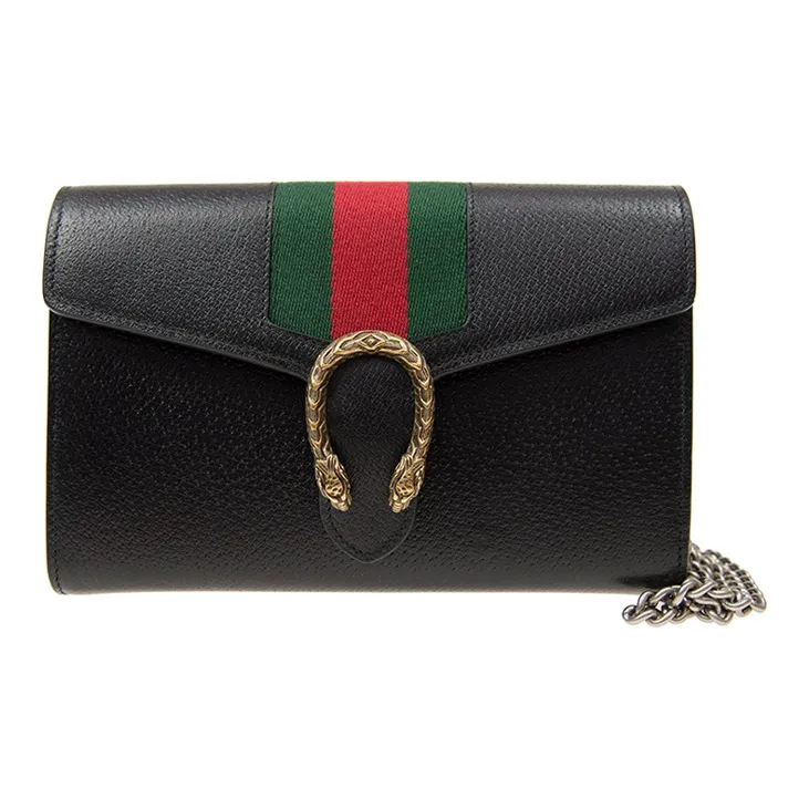 GUCCI Dionysus Leather Crossbody Bags Shoulder Bags Women's Black-0