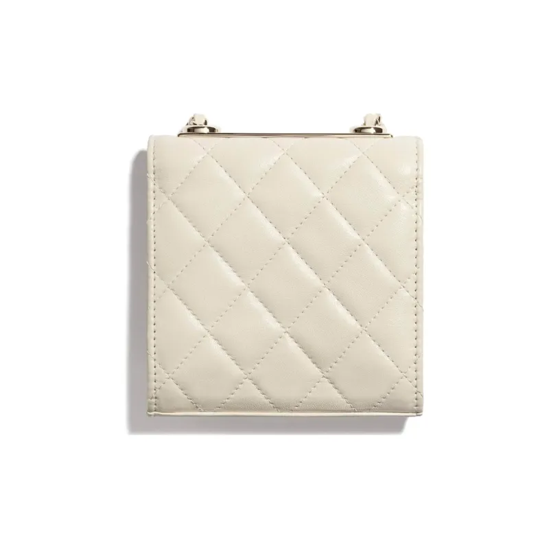 CHANEL Trendy Cc Sheepskin Shoulder Bag Women's Ivory-1