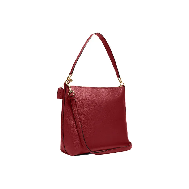 COACH Marlon Leather Handbag Women's Red-1