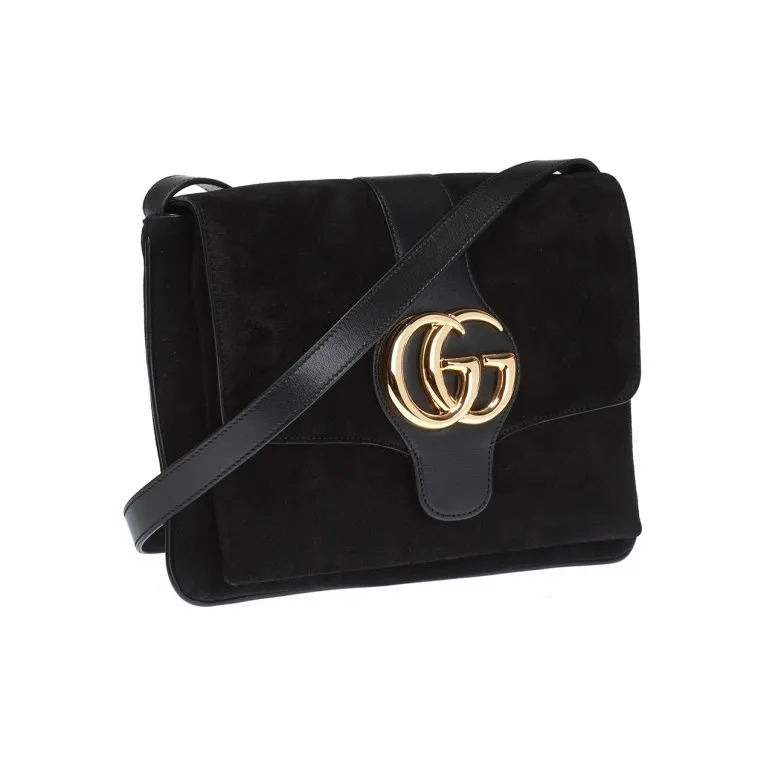 GUCCI Arli Cow Leather Crossbody Bag, Shoulder Bag Medium Size Women's Black-1