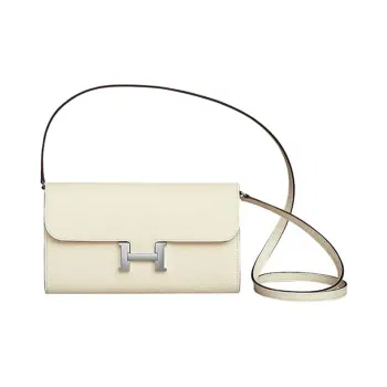 HERMES Calfskin Wallet, Handheld Crossbody Bag, Shoulder Bag Regular Women's