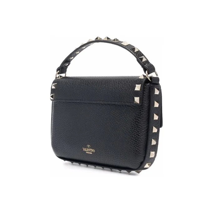 Valentino GARAVANI Cow Leather Handbag Women's Black-1