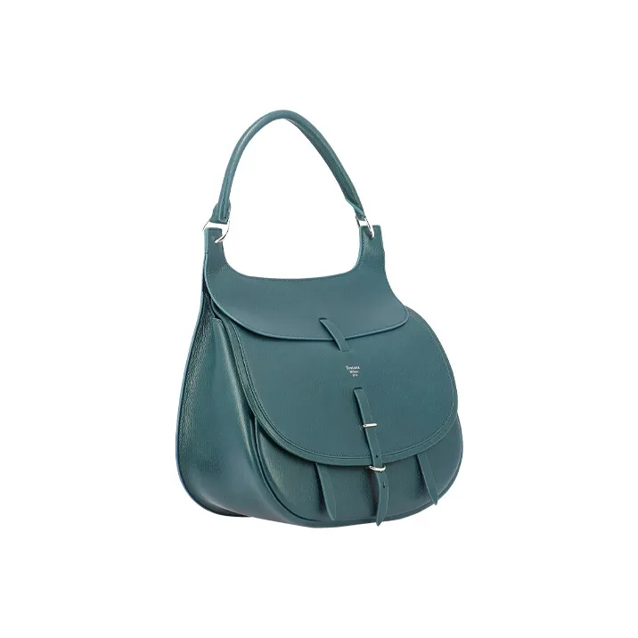 Fontana Milano 1915 Leather Shoulder Bag Handbag Shoulder Bag Women's Blue-1
