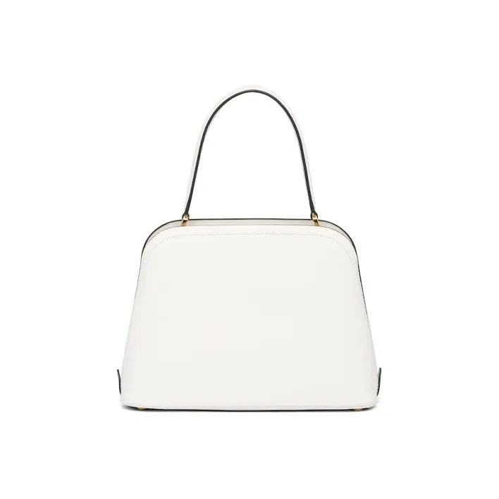 PRADA Saffiano Leather One Shoulder Handbag Crossbody Bag Women's White-2