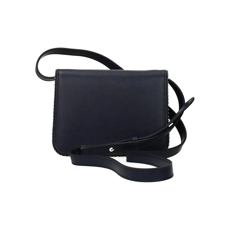 FERRAGAMO Leather Crossbody Bag, Shoulder Bag Women's Blue-2