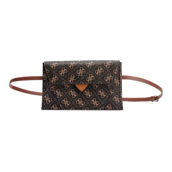 GUESS PU 3-in-1 Fanny Pack Envelope Bag Small Size Women's Black