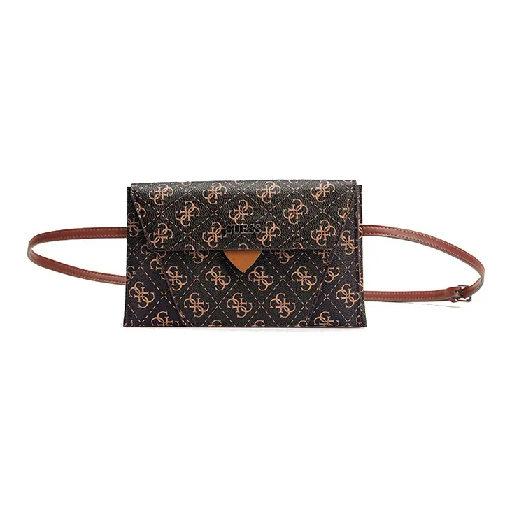GUESS PU 3-in-1 Fanny Pack Envelope Bag Small Size Women's Black-0