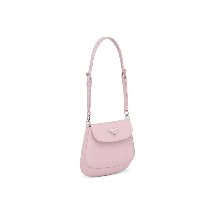 PRADA Shiny Leather Crossbody Bag Shoulder Bag Mini Women's Snow Pink-1