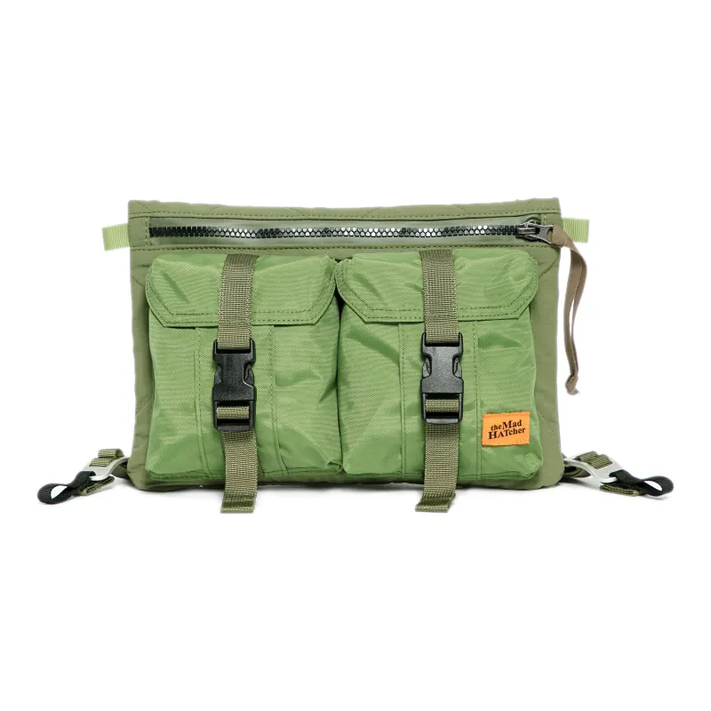 The MAD HATcher Cotton Crossbody Bag Regular Unisex Black Army Green Khaki Navy-3