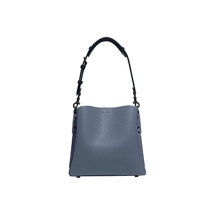 COACH Willow Cow Leather Handbag, Shoulder Bag, Crossbody Bag Medium Size Women's Blue-1