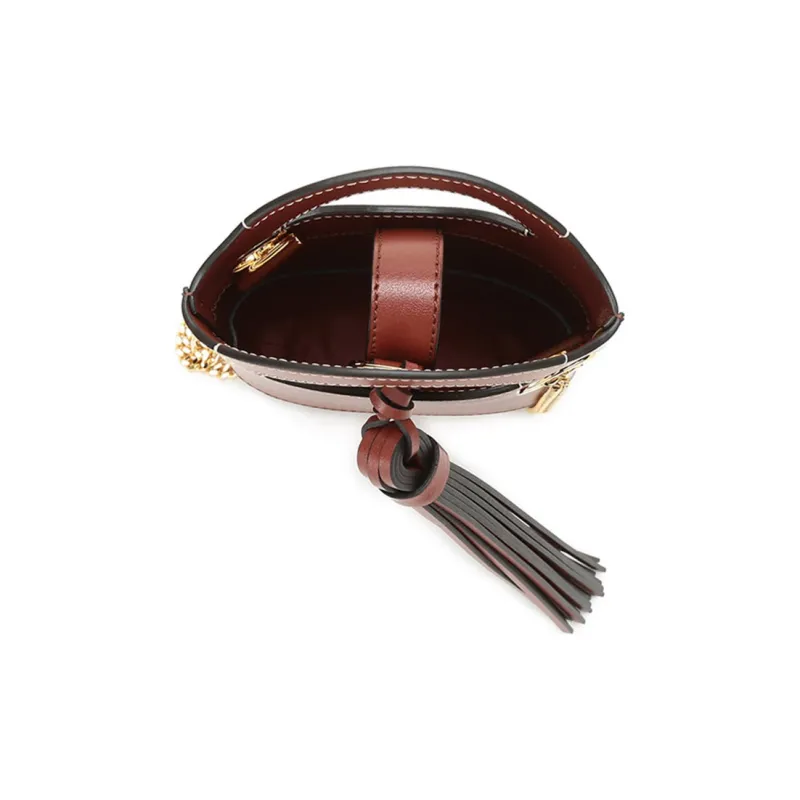 Chloe Chloé Bags Cow Leather Shoulder Bags Handbags Women's Brown Red-5