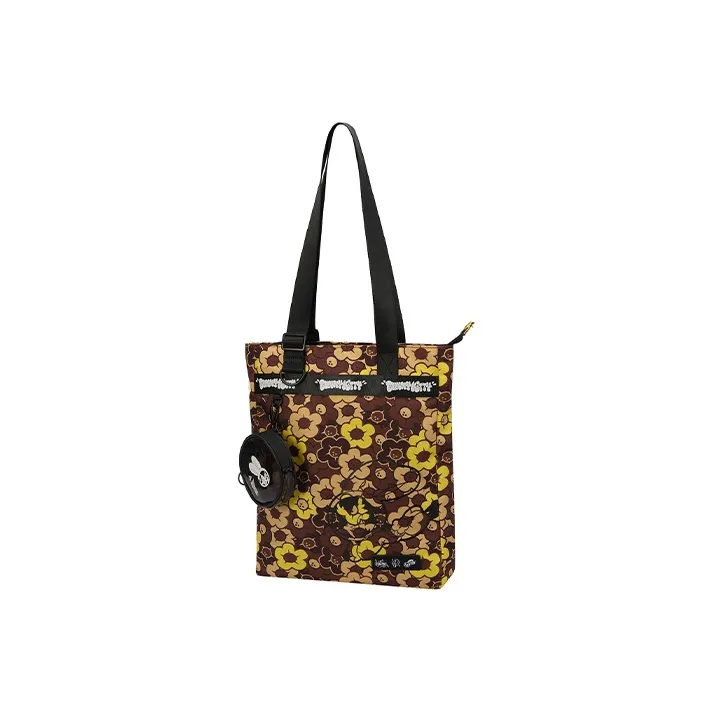 LiNing Fabric One Shoulder Backpack Handbag Women's Yellow-0