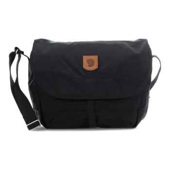 Fjallraven Organic Cotton/Polyester Crossbody Bag, Shoulder Bag Regular Unisex Black