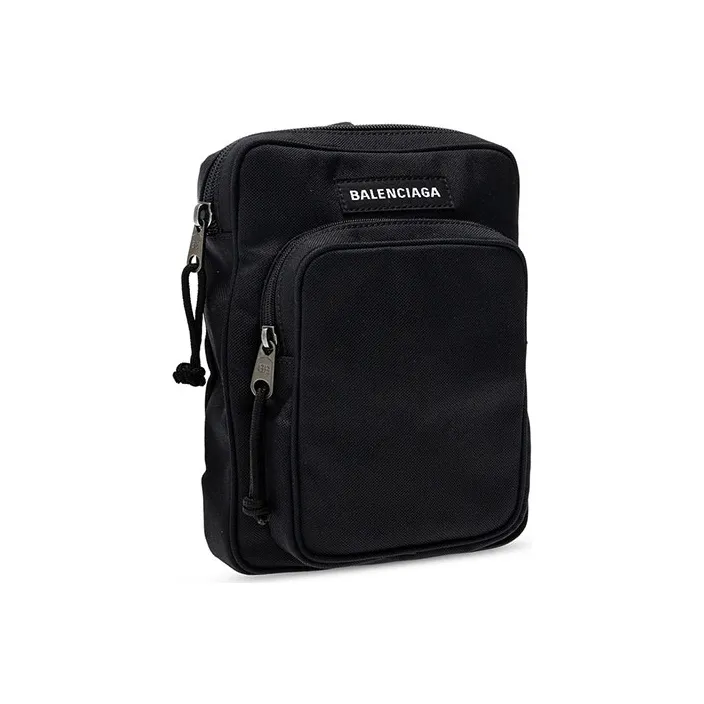 Balenciaga Nylon Sling Bag, Crossbody Bag Men's Black-1