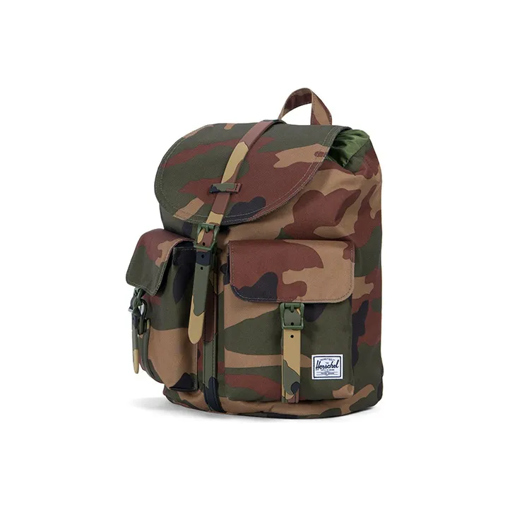 Herschel Polyester Backpack Small Size Unisex Green Camouflage-1