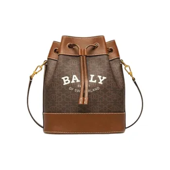 BALLY TPU Bucket Bag, Shoulder Bag, Crossbody Bag Regular Women's Brown