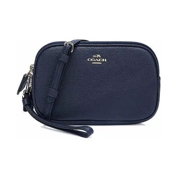 COACH Sadie Cow Leather Camera Bag Shoulder Bag Crossbody Bag Small Size Women's Dark Marine Blue