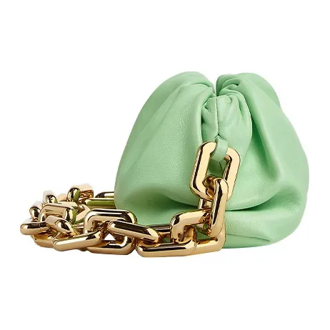Bottega Veneta Teen Chain Pouch Wasabi-1