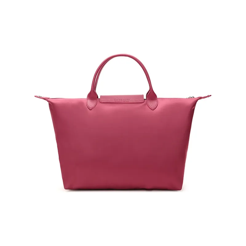 LONGCHAMP Le Pliage Néo Nylon Fabric With Leather Dumpling Bag, Crossbody Bag, Handbag Women's Rose Red-2