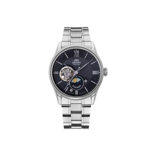 ORIENT Master Collection Box Mechanical Movement Watch 42mm Men's Watches Black Dial RA AS0002B00D