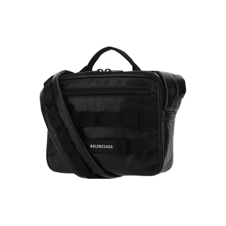 Balenciaga Polyamide Shoulder Bag, Crossbody Bag, Handbag Men's Black-3
